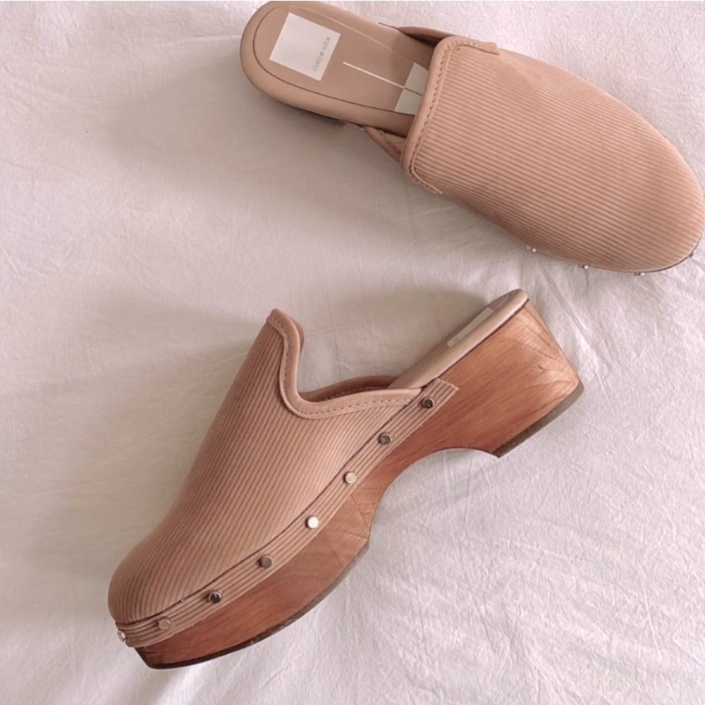 Dolce Vita Wooden Closen Clogs NEW